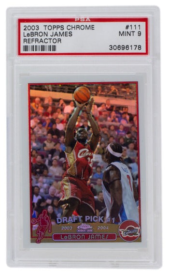 LeBron James 2003 Topps Chrome